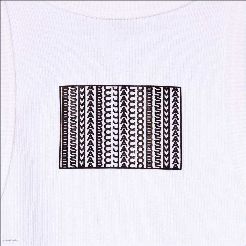  Marc Jacobs WHITE MARCDOWN/View All Marcdown/The Icon Rib Tank