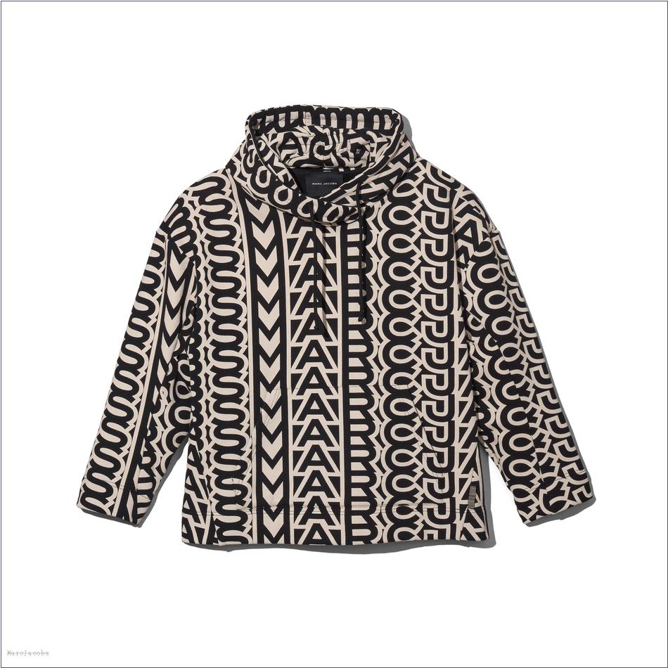  Marc Jacobs BLACK/IVORY Ready To Wear/View All Ready To Wear/The Monogram Oversized Hoodie