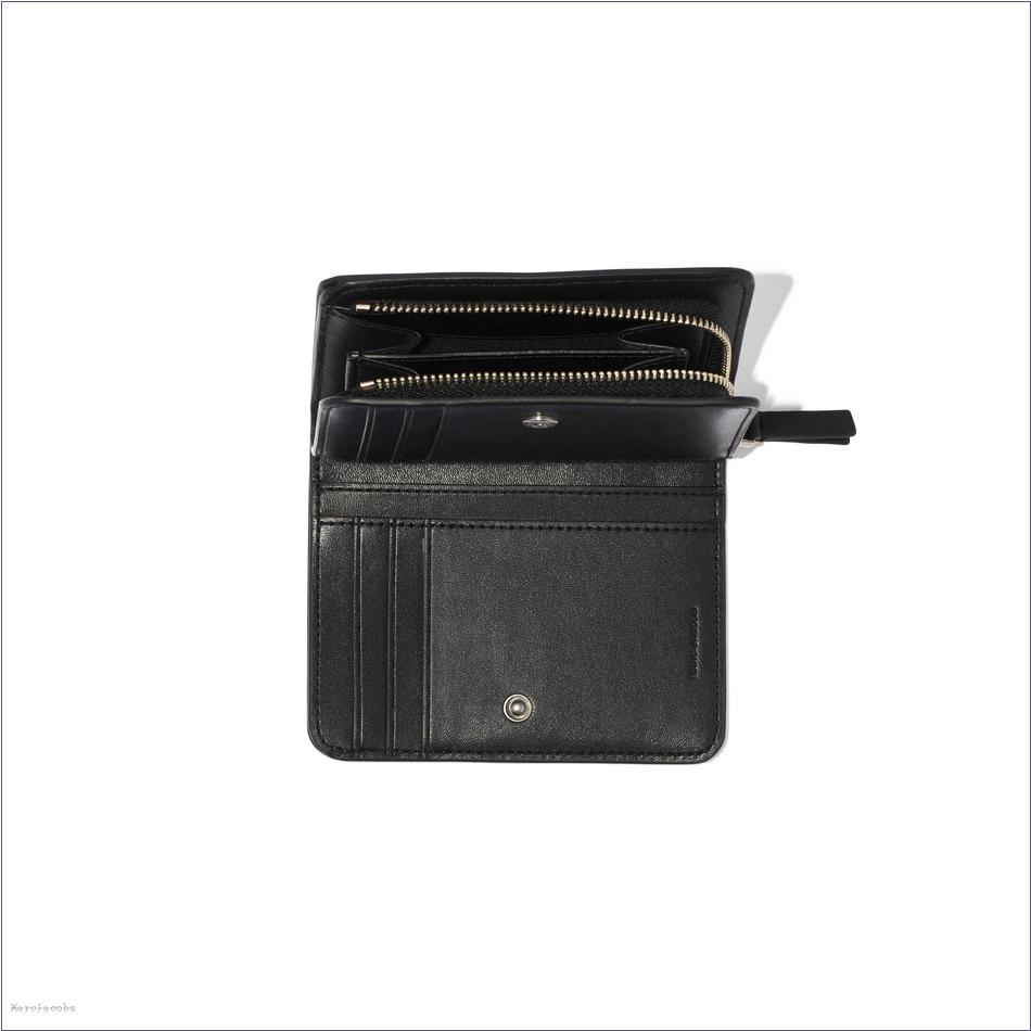  Marc Jacobs BLACK/WHITE MARCDOWN/View All Marcdown/The Striped J Marc Mini Compact Wallet