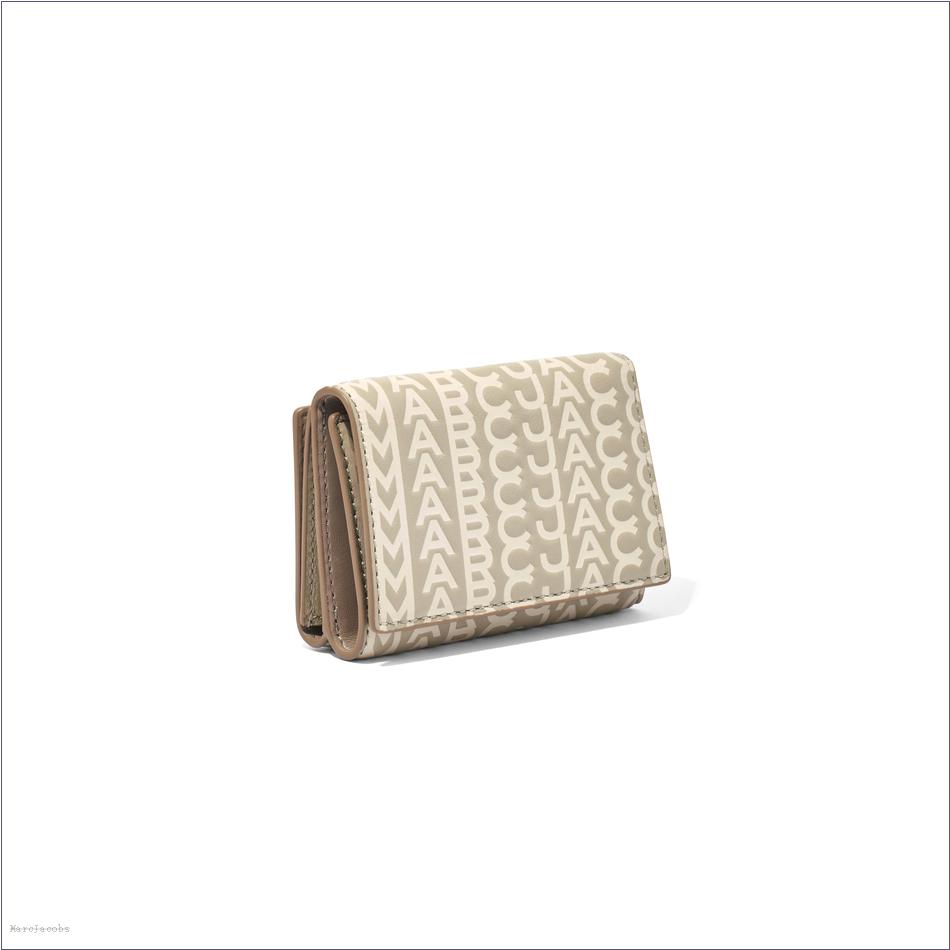  Marc Jacobs KHAKI MARCDOWN/View All Marcdown/The Monogram Medium Trifold Wallet