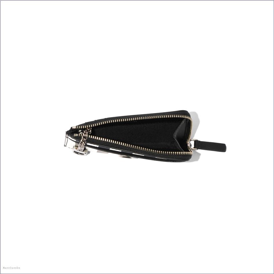  Marc Jacobs BLACK/WHITE MARCDOWN/View All Marcdown/The Striped J Marc Top Zip Multi Wallet