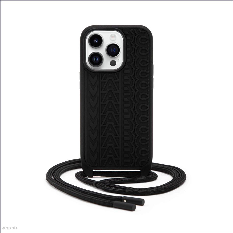  Marc Jacobs BLACK MARCDOWN/View All Marcdown/The Monogram iPhone 14 Pro Crossbody Case