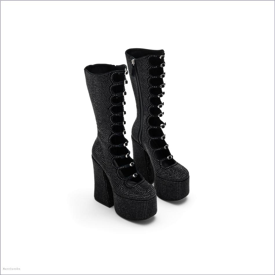  Marc Jacobs BLACK/BLACK SHOES/View All Shoes/The Rhinestone Kiki Knee-High Boot