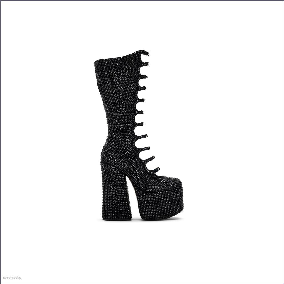  Marc Jacobs BLACK/BLACK SHOES/View All Shoes/The Rhinestone Kiki Knee-High Boot