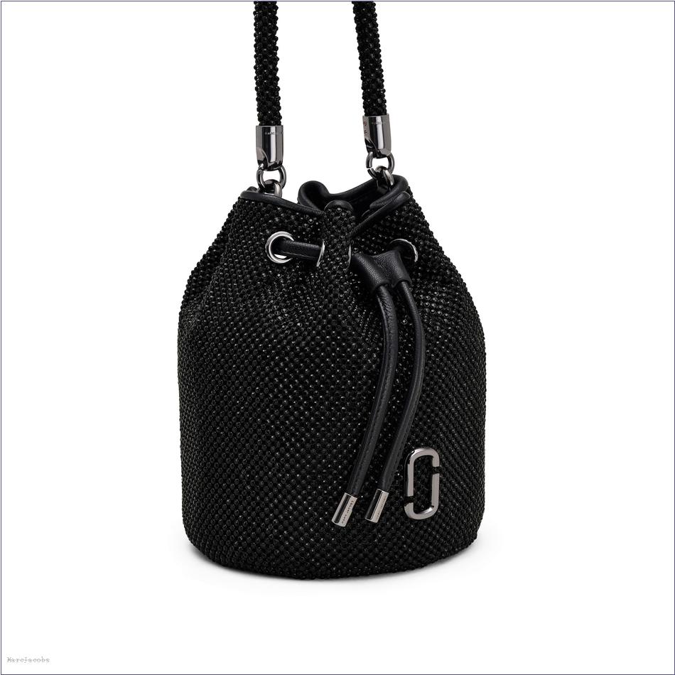  Marc Jacobs BLACK The Rhinestone Mini Bucket Bag