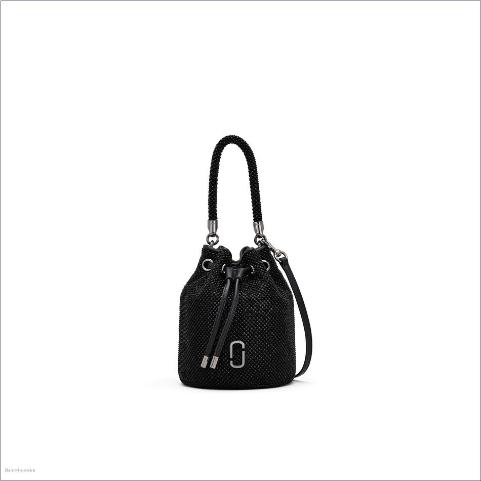  Marc Jacobs BLACK The Rhinestone Mini Bucket Bag