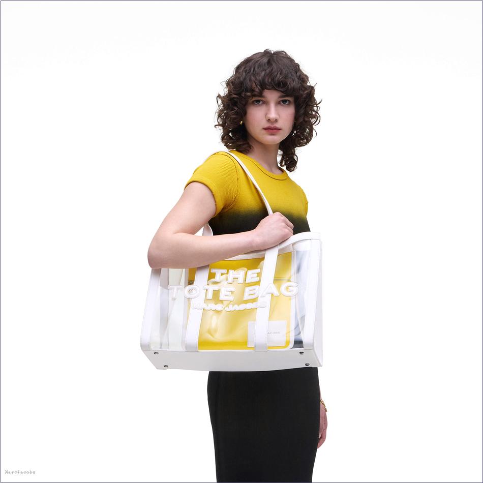  Marc Jacobs WHITE MARCDOWN/View All Marcdown/The Clear Large Tote Bag