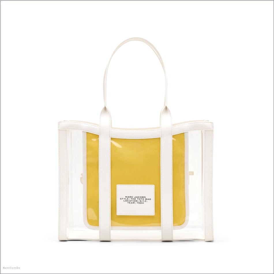  Marc Jacobs WHITE MARCDOWN/View All Marcdown/The Clear Large Tote Bag