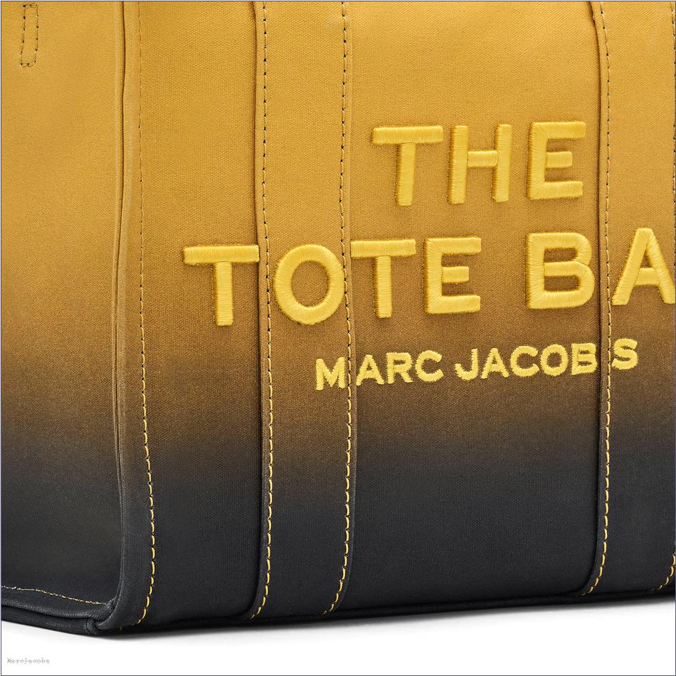  Marc Jacobs BLACK/CITRINE BAGS/The Tote Bag/The Ombré Coated Canvas Small Tote Bag