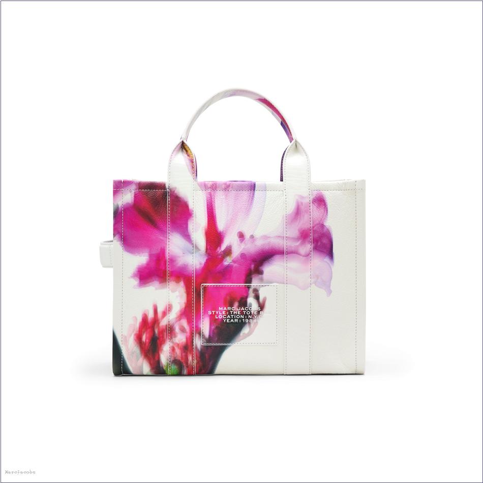  Marc Jacobs WHITE MULTI BAGS/The Tote Bag/The Future Floral Leather Medium Tote Bag