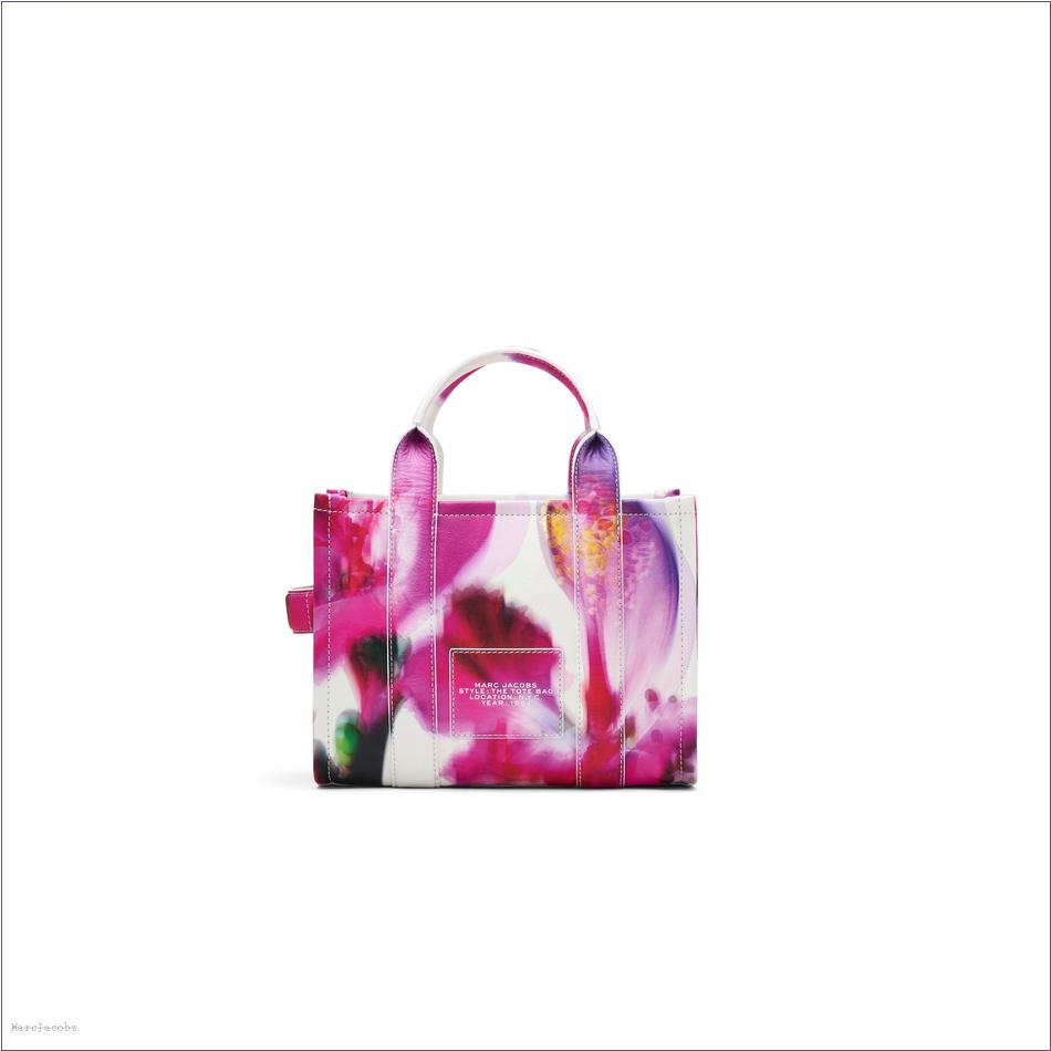  Marc Jacobs WHITE MULTI BAGS/The Tote Bag/The Future Floral Leather Small Tote Bag