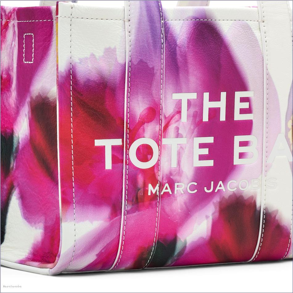  Marc Jacobs WHITE MULTI BAGS/The Tote Bag/The Future Floral Leather Small Tote Bag