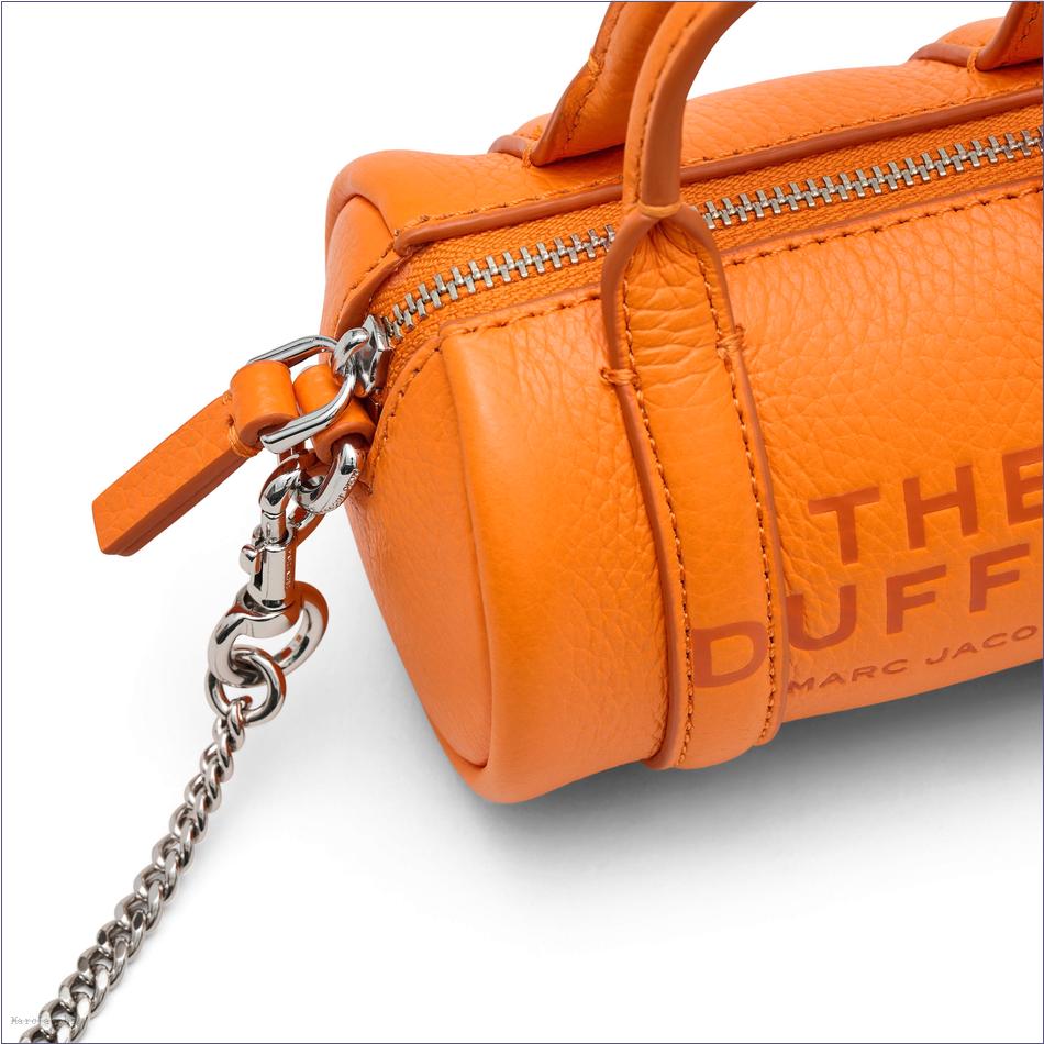  Marc Jacobs TANGERINE BAGS/Mini Bags/The Leather Nano Duffle Crossbody