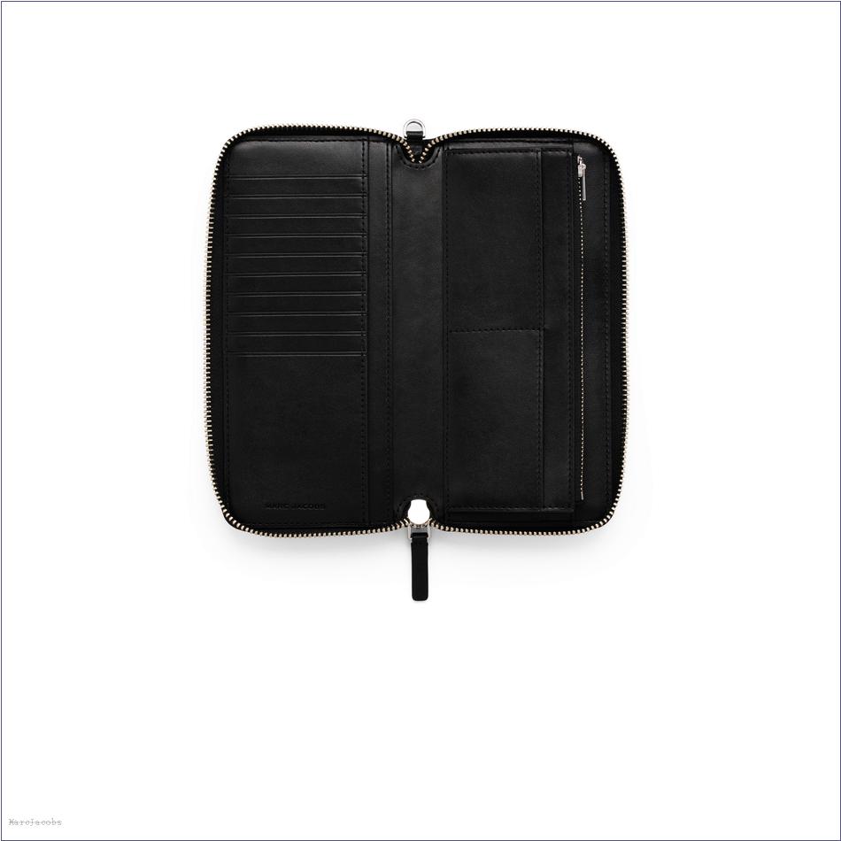  Marc Jacobs BLACK WALLETS/View All Wallets/The Covered J Marc Continental Wallet