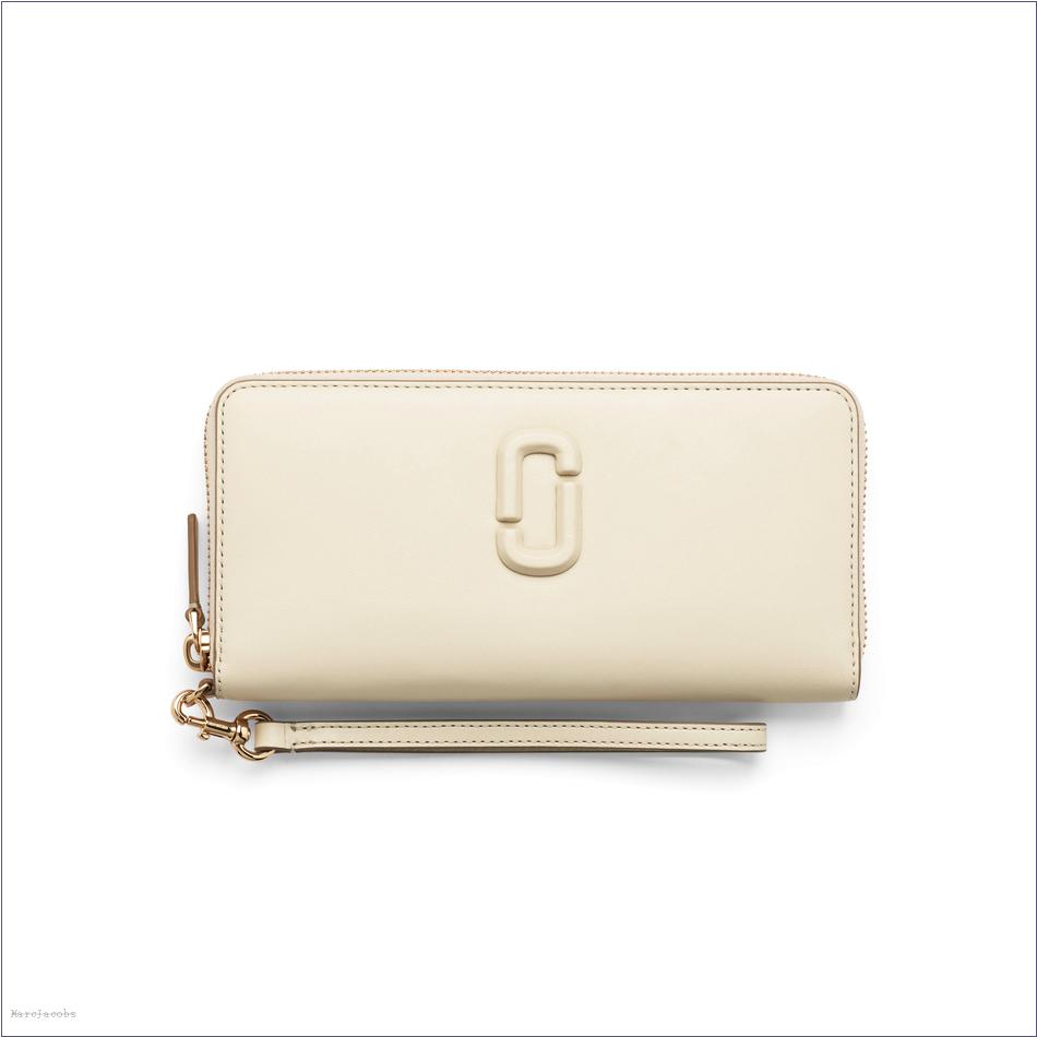  Marc Jacobs CLOUD WHITE WALLETS/View All Wallets/The Covered J Marc Continental Wallet