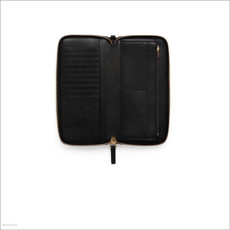  Marc Jacobs BLACK WALLETS/View All Wallets/The Leather Continental Wallet