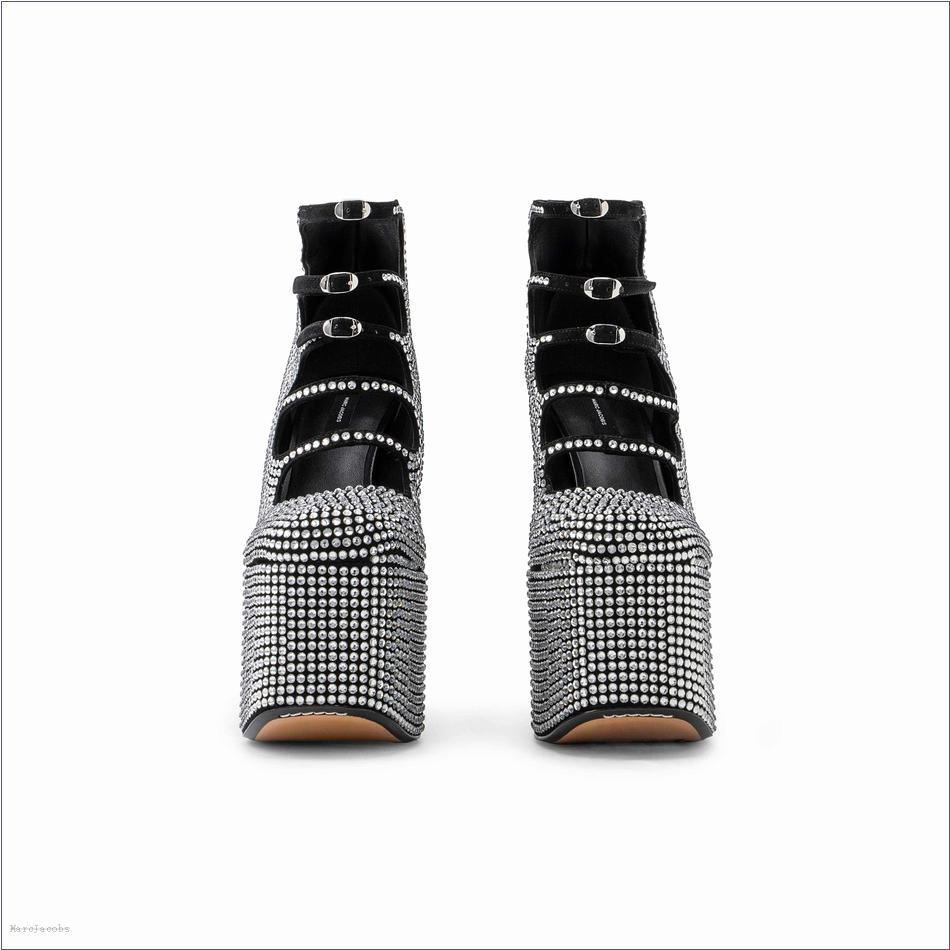  Marc Jacobs BLACK/CRYSTAL SHOES/Boots/The Rhinestone Kiki Ankle Boot