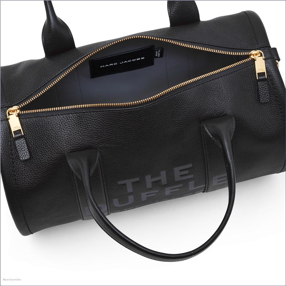  Marc Jacobs BLACK The Leather Large Duffle Bag