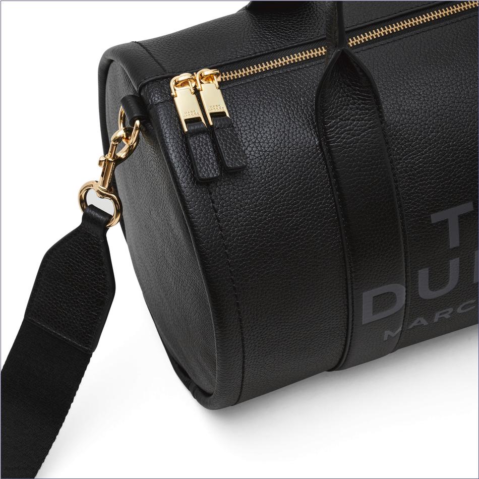  Marc Jacobs BLACK The Leather Large Duffle Bag