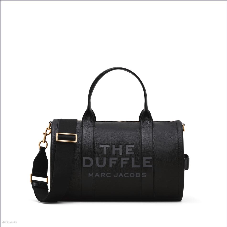  Marc Jacobs BLACK The Leather Large Duffle Bag