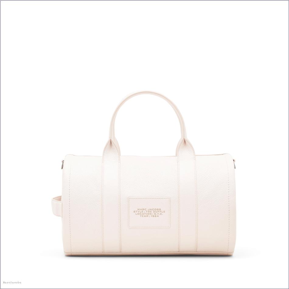  Marc Jacobs COTTON/SILVER The Leather Large Duffle Bag