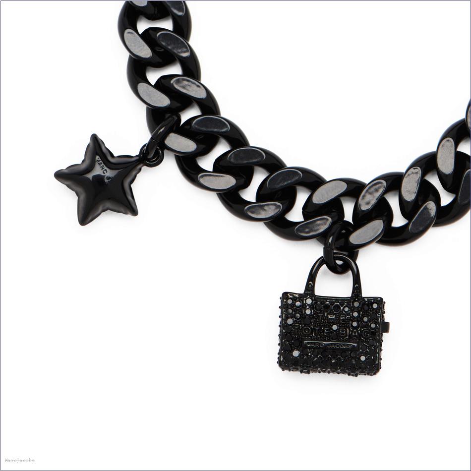  Marc Jacobs BLACK/BLACK CRYSTAL Jewelry/View All Jewelry/The Pave Mini Icon Charm Bracelet