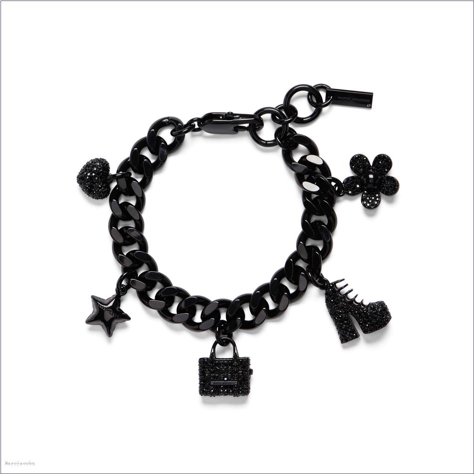  Marc Jacobs BLACK/BLACK CRYSTAL Jewelry/View All Jewelry/The Pave Mini Icon Charm Bracelet