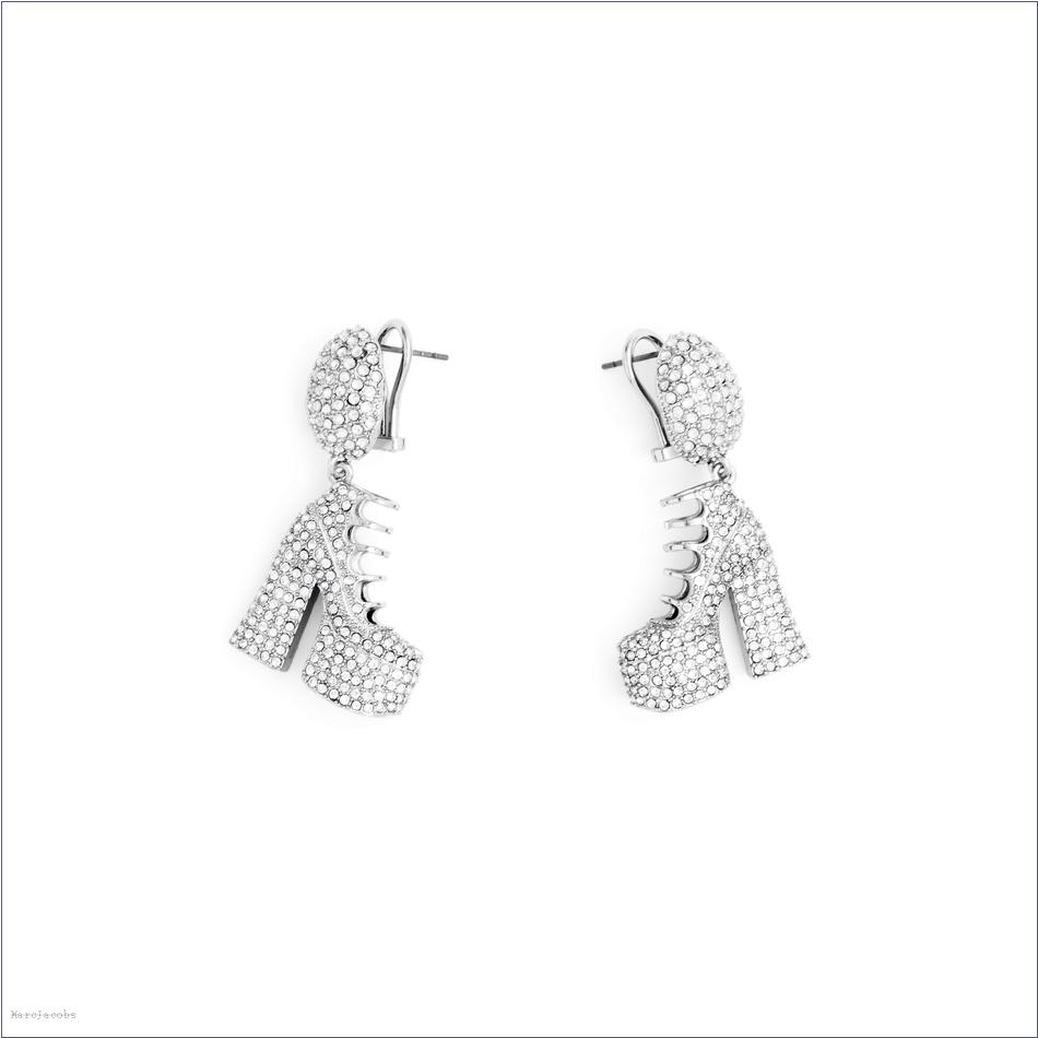  Marc Jacobs SILVER/CRYSTAL Jewelry/View All Jewelry/The Pave Kiki Boot Earrings