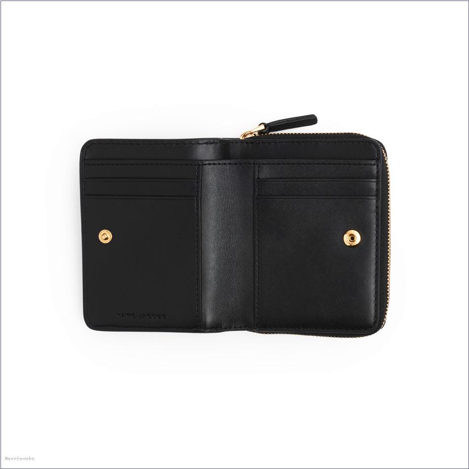  Marc Jacobs BLACK WALLETS/View All Wallets/The Leather Mini Compact Wallet