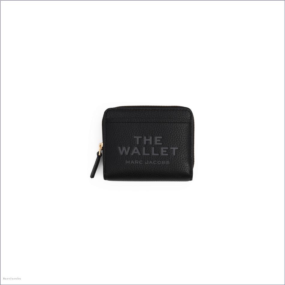  Marc Jacobs BLACK WALLETS/View All Wallets/The Leather Mini Compact Wallet