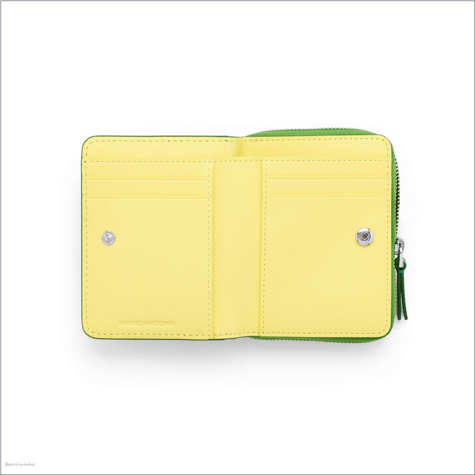  Marc Jacobs KIWI WALLETS/View All Wallets/The Leather Mini Compact Wallet