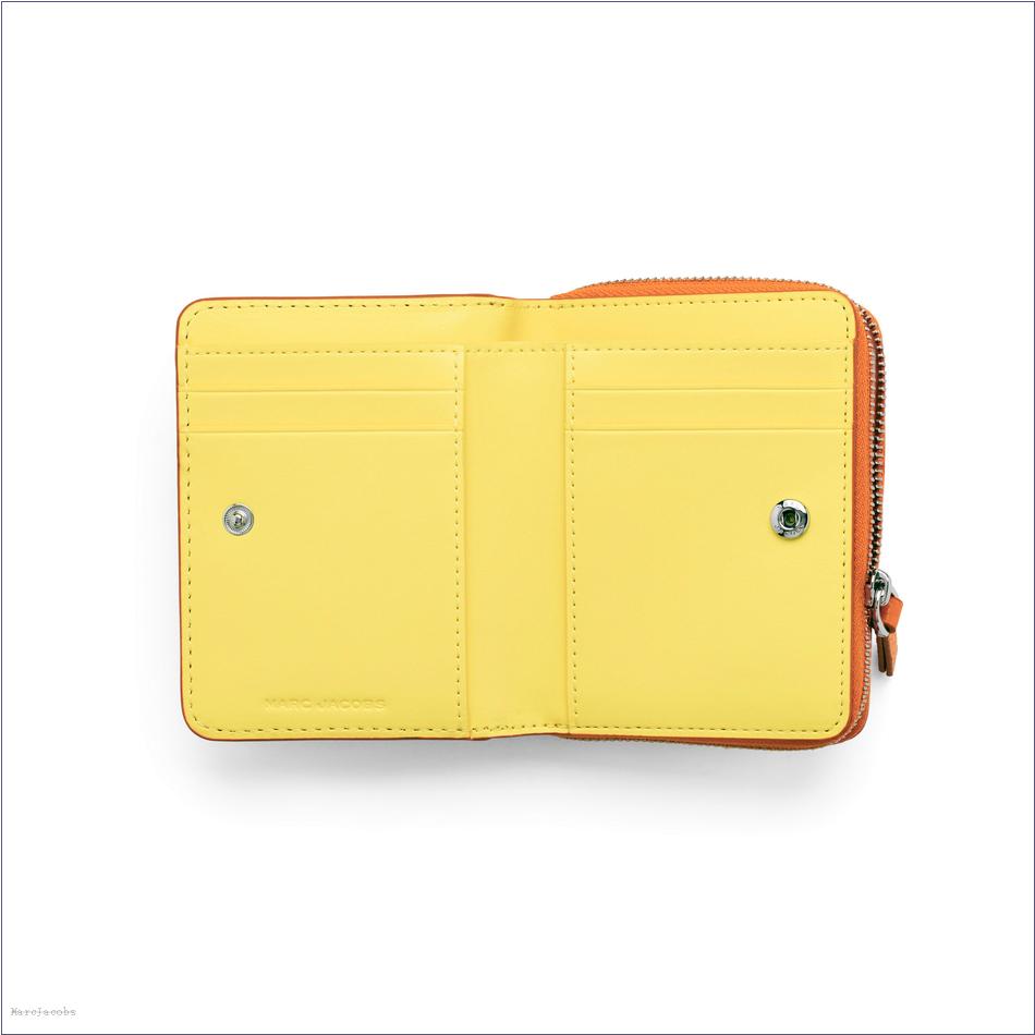  Marc Jacobs TANGERINE WALLETS/View All Wallets/The Leather Mini Compact Wallet