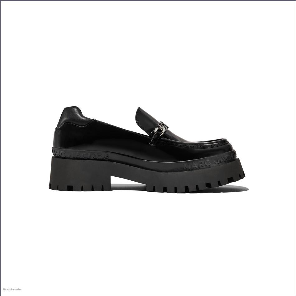  Marc Jacobs BLACK MARCDOWN/View All Marcdown/The Leather Barcode Monogram Loafer