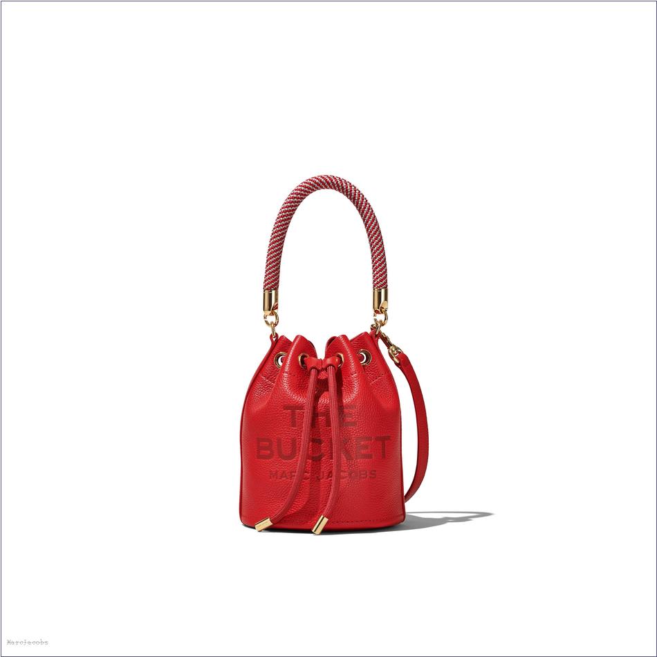  Marc Jacobs TRUE RED BAGS/Bucket Bags/The Leather Mini Bucket Bag