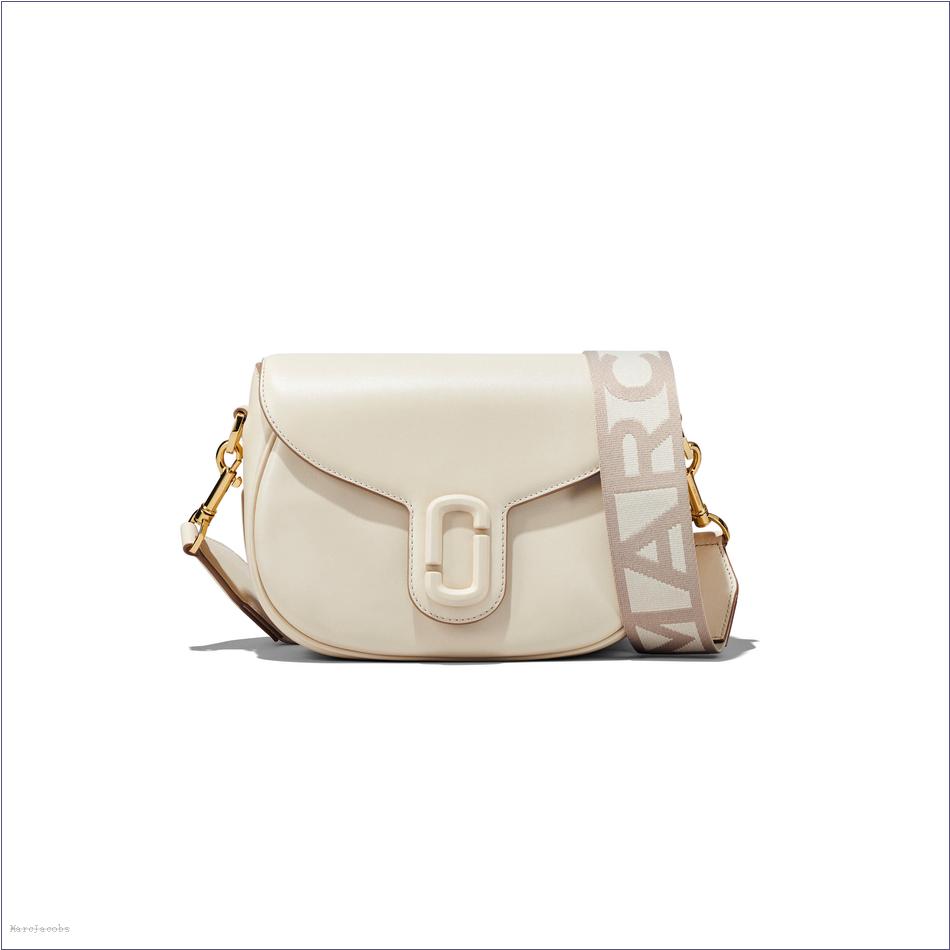  Marc Jacobs CLOUD WHITE The Covered J Marc Large Saddle Bag