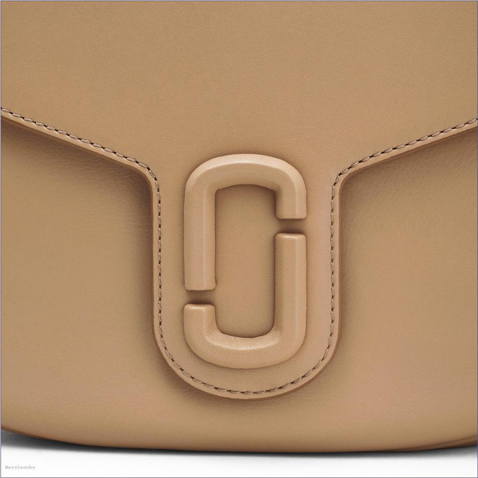  Marc Jacobs CAMEL The Covered J Marc Large Saddle Bag