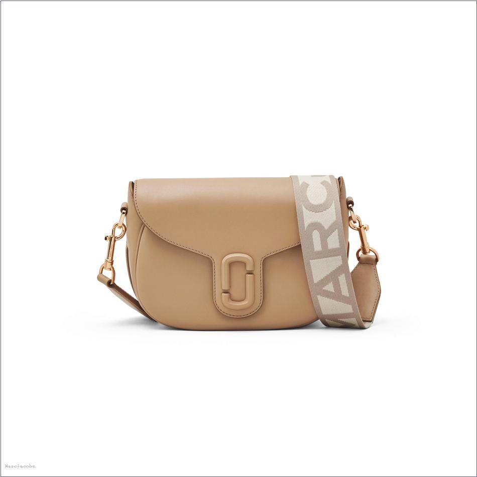  Marc Jacobs CAMEL The Covered J Marc Large Saddle Bag