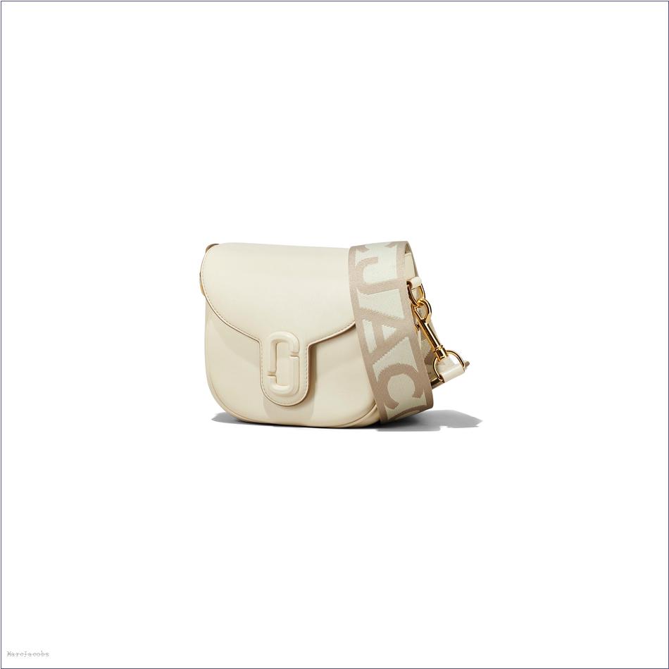  Marc Jacobs CLOUD WHITE The Covered J Marc Saddle Bag