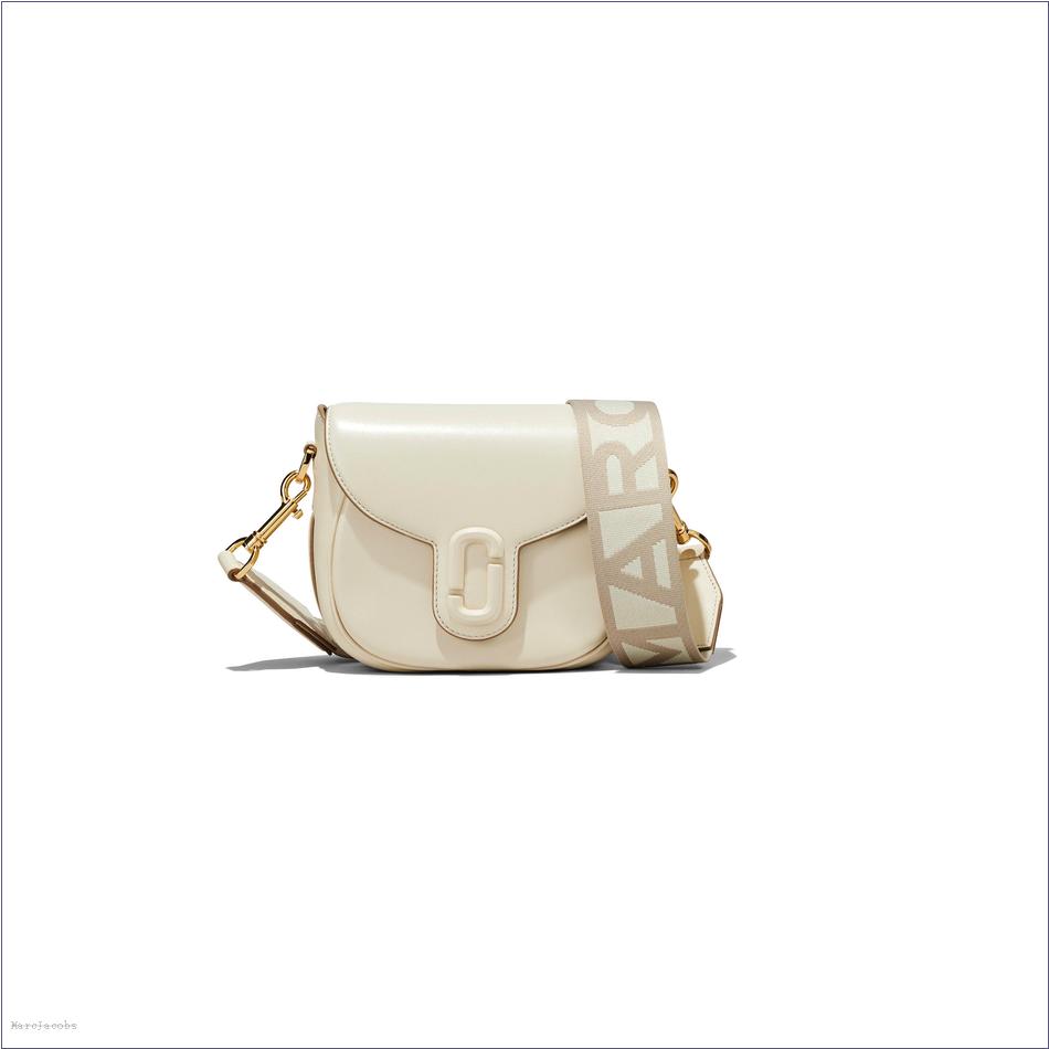  Marc Jacobs CLOUD WHITE The Covered J Marc Saddle Bag