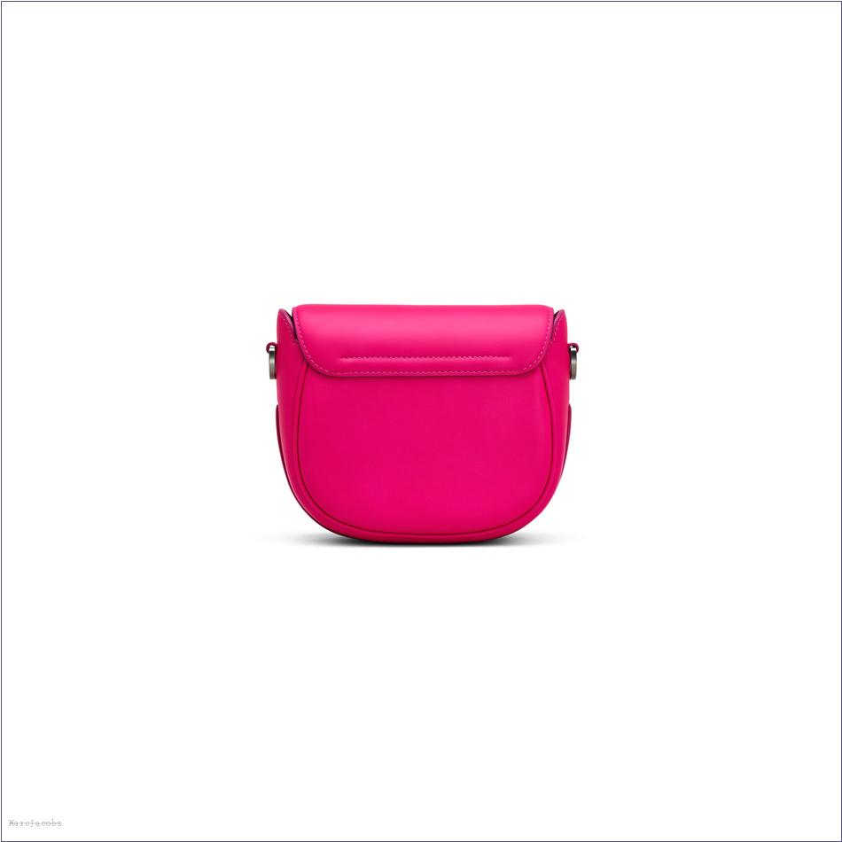  Marc Jacobs HOT PINK The Covered J Marc Saddle Bag