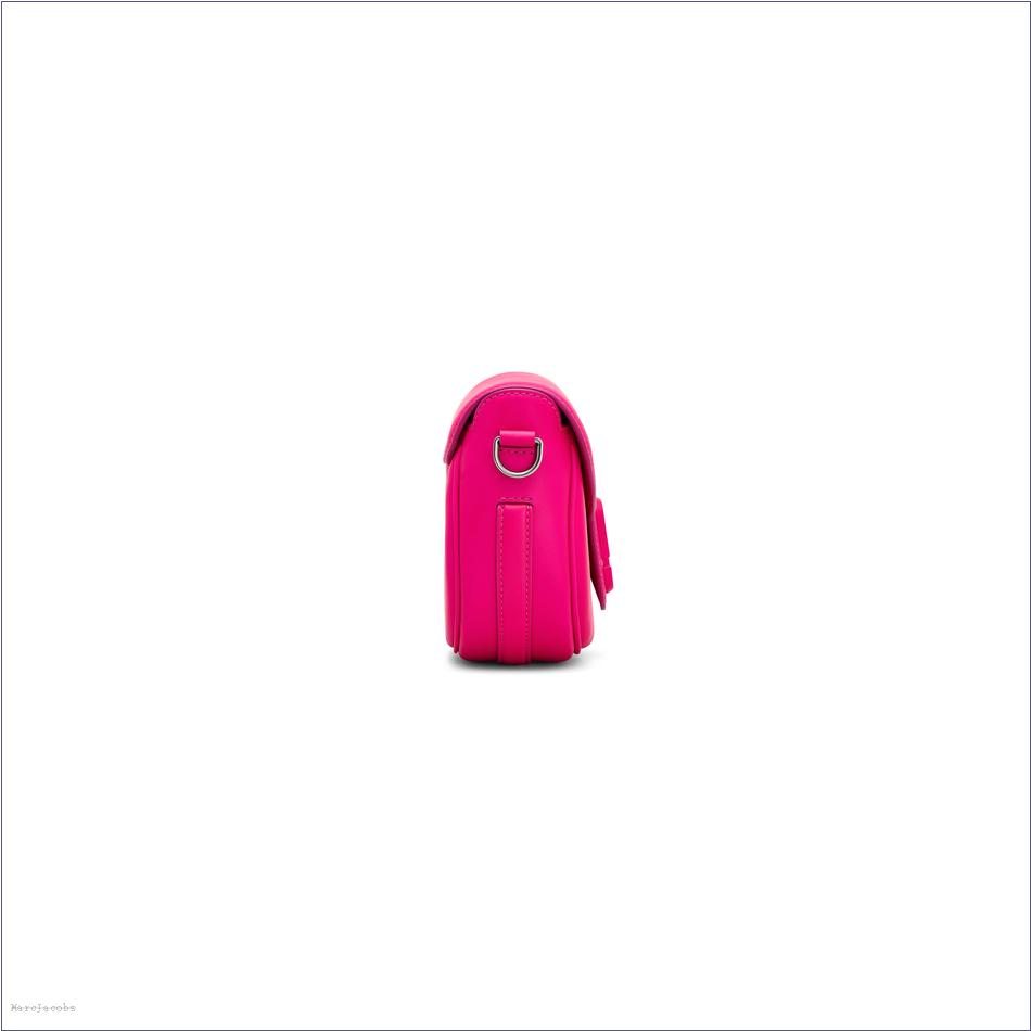  Marc Jacobs HOT PINK The Covered J Marc Saddle Bag