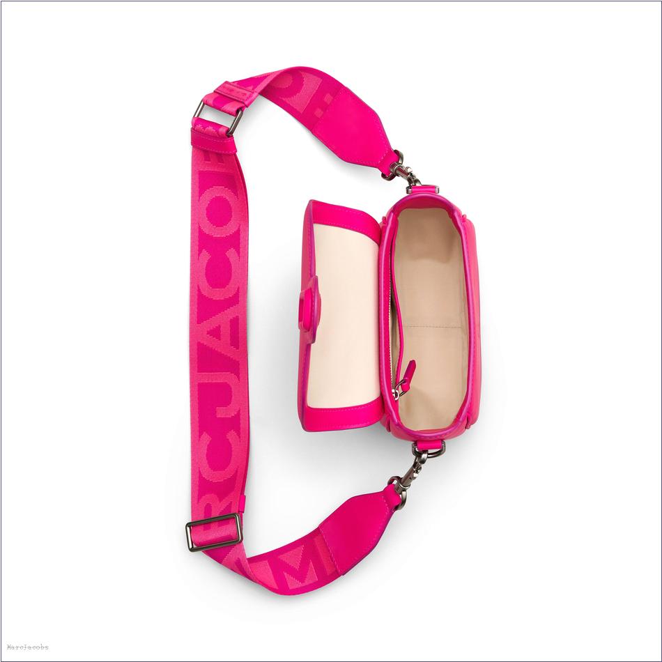  Marc Jacobs HOT PINK The Covered J Marc Saddle Bag