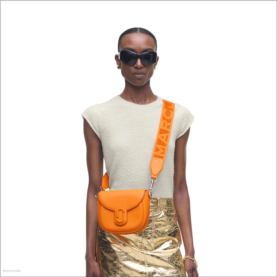  Marc Jacobs TANGERINE The Covered J Marc Saddle Bag