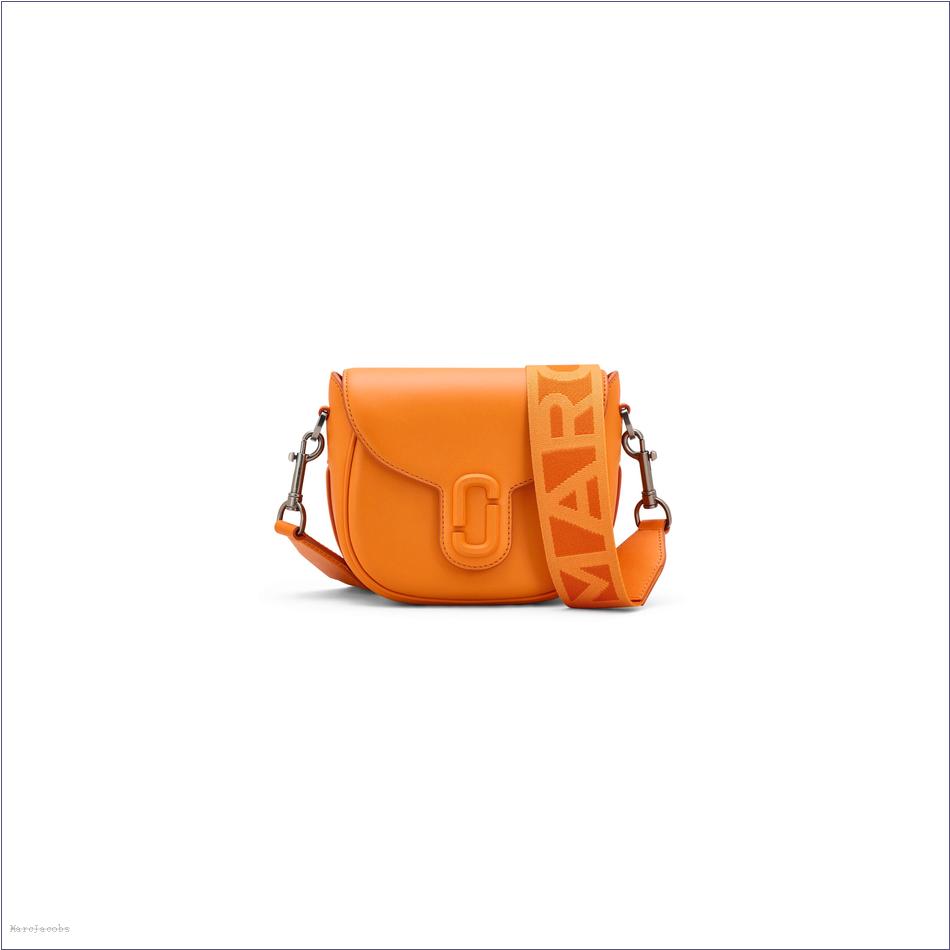  Marc Jacobs TANGERINE The Covered J Marc Saddle Bag