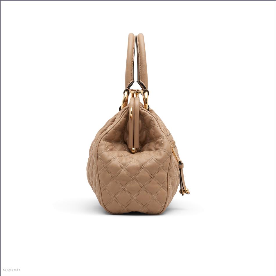  Marc Jacobs CAMEL Re-Edition Quilted Leather Stam Bag