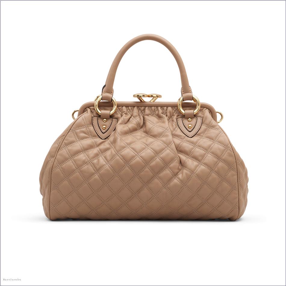  Marc Jacobs CAMEL Re-Edition Quilted Leather Stam Bag