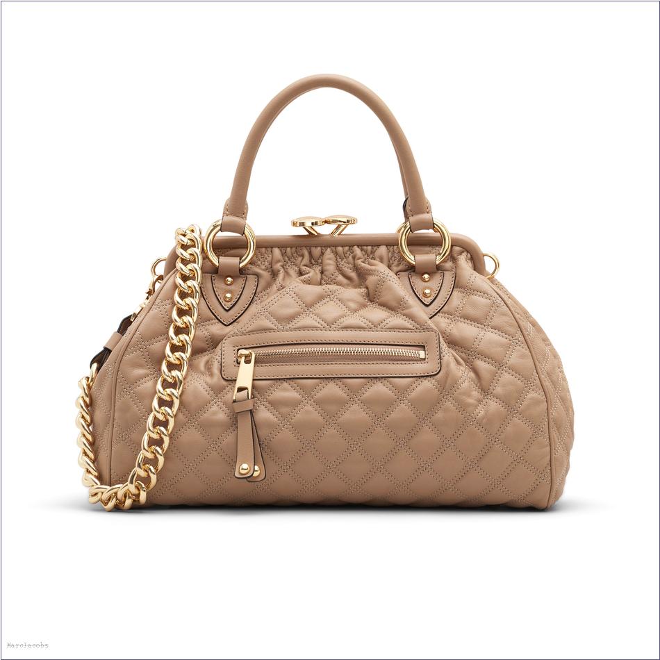  Marc Jacobs CAMEL Re-Edition Quilted Leather Stam Bag