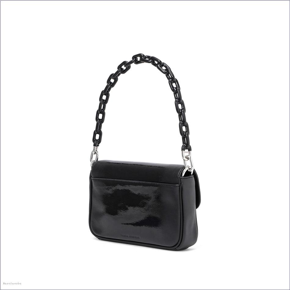  Marc Jacobs BLACK MARCDOWN/View All Marcdown/The Shadow Patent Leather J Marc Shoulder Bag