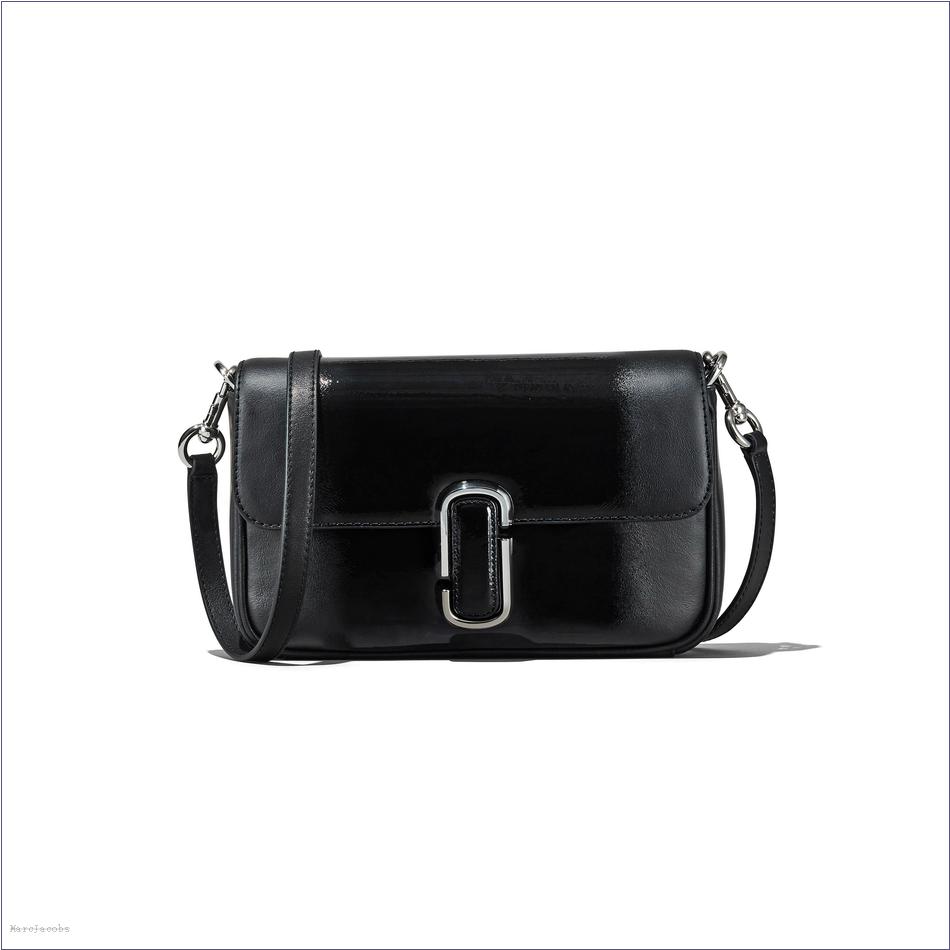  Marc Jacobs BLACK MARCDOWN/View All Marcdown/The Shadow Patent Leather J Marc Shoulder Bag