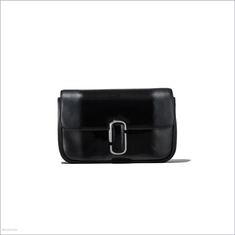  Marc Jacobs BLACK MARCDOWN/View All Marcdown/The Shadow Patent Leather J Marc Shoulder Bag